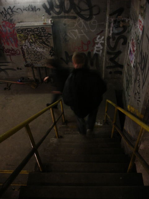 down. . .