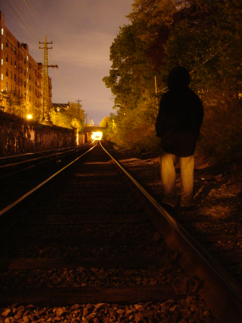 toward the bright light